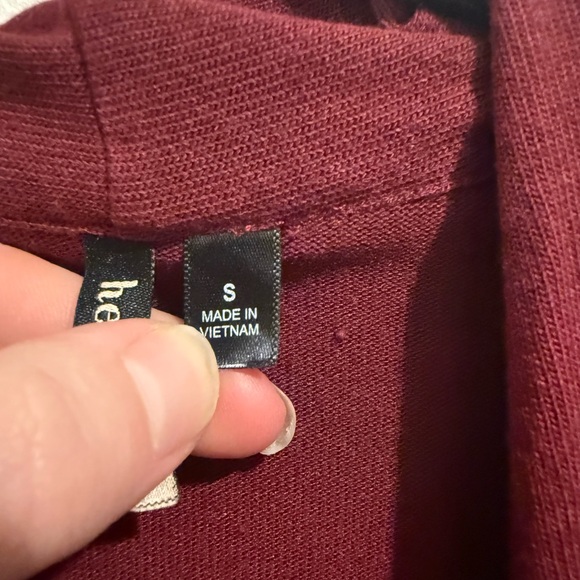 HeartSoul Burgundy Knit Top - Picture 4 of 8